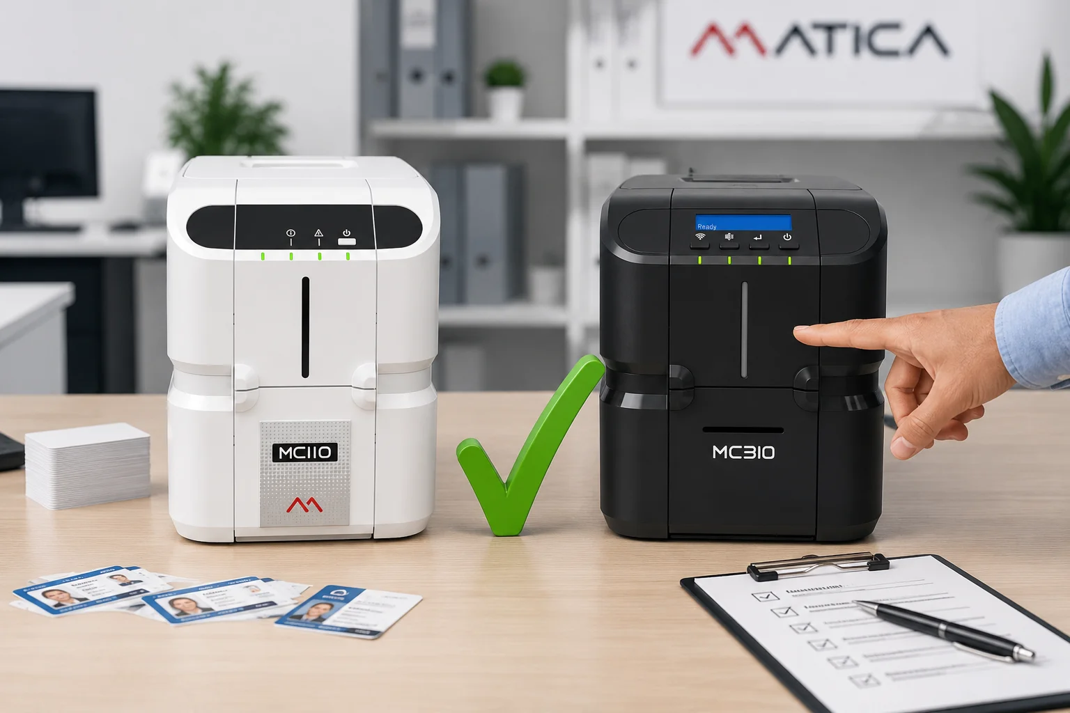 انتخاب بین پرینتر متیکا mc110 و mc310