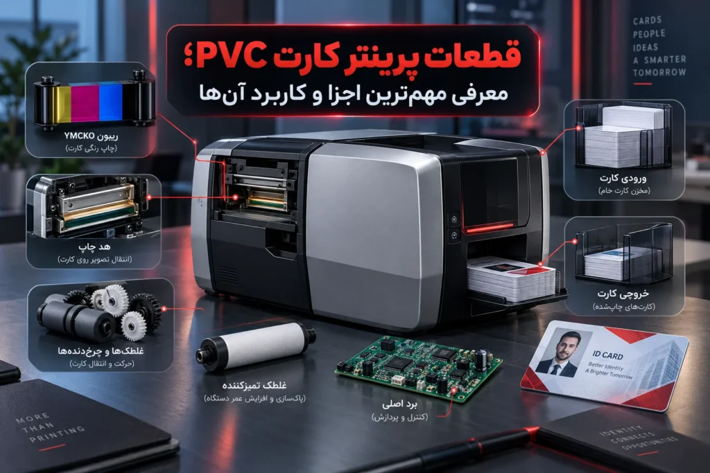 قطعات اصلی پرینتر کارت pvc